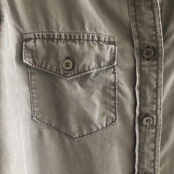 GAP 1969 Stone Washed Western Style Button Down Top - Picture 5 of 11